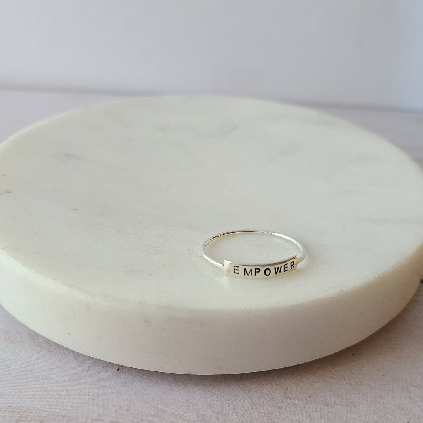 Sterling Silver Thin Tab Ring