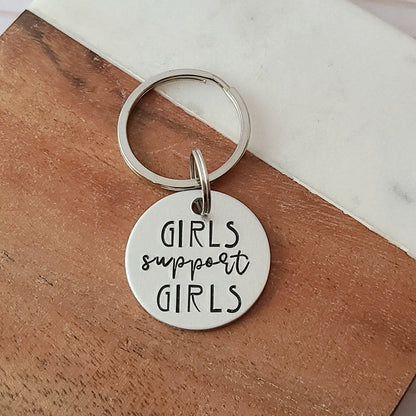 Girls Support Girls Keychain