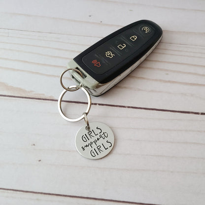 Girls Support Girls Keychain
