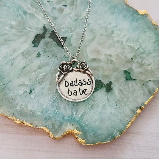 Badass Babe - Floral Border Necklace