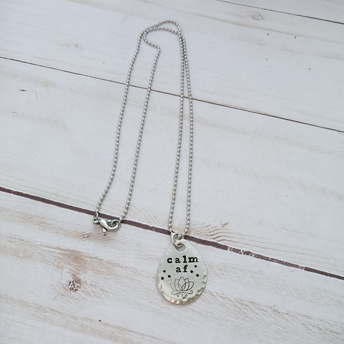 Calm AF - Drop Shaped Necklace