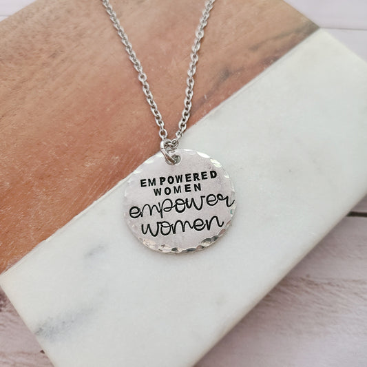 Empowered Women Empower Women - Round Necklace