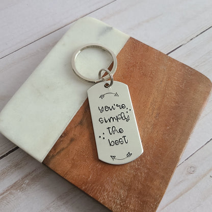 You're Simply The Best Keychain