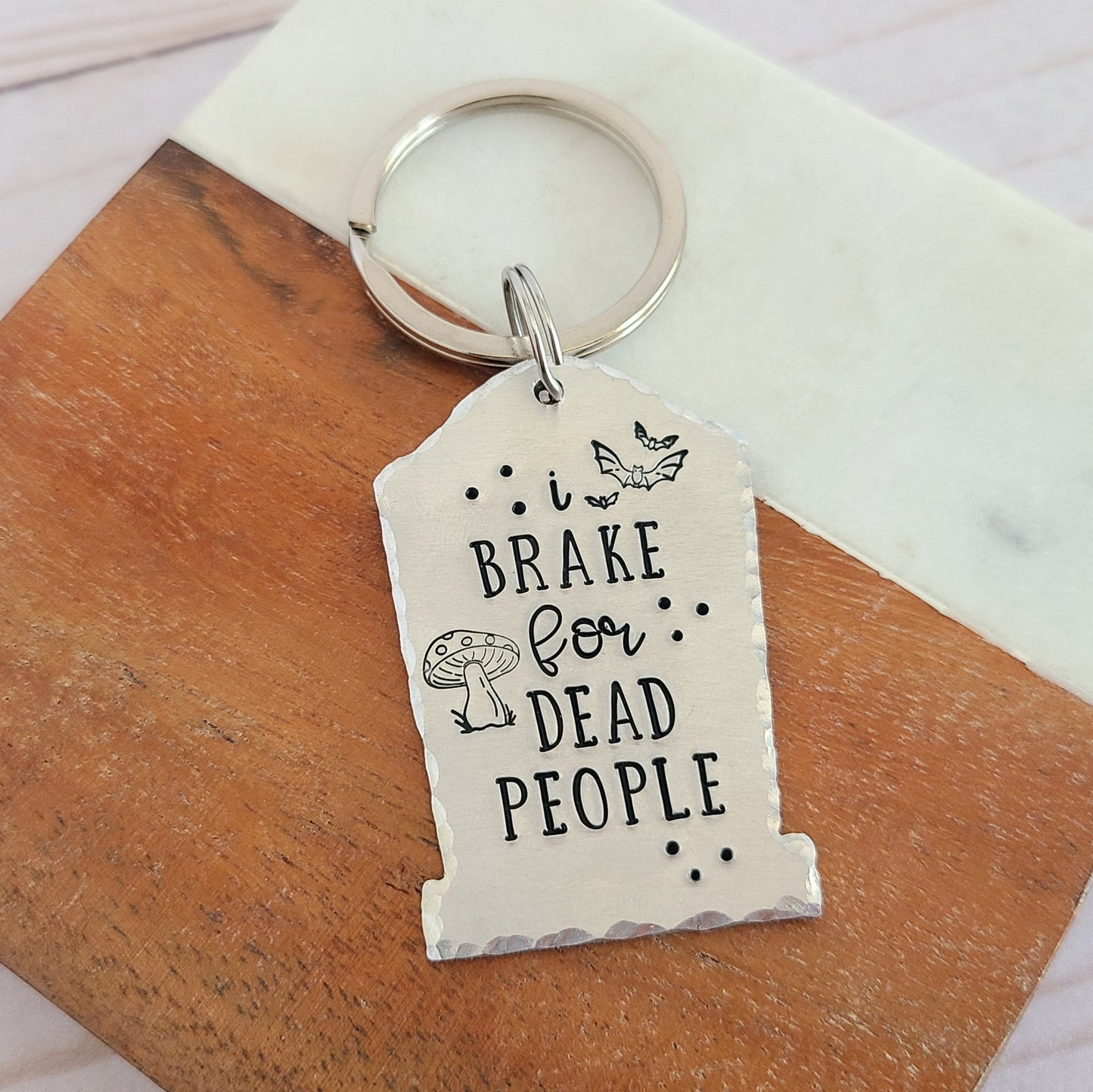 Multiple Options Gravestone Shaped Spooky Halloween Keychains