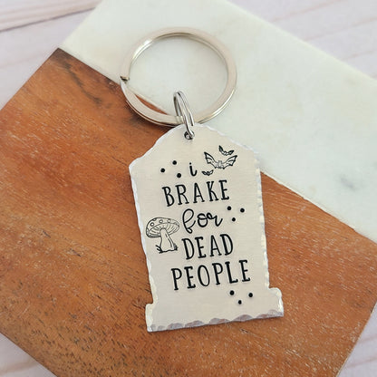 Multiple Options Gravestone Shaped Spooky Halloween Keychains