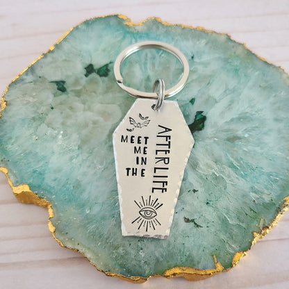 Multiple Options Coffin Shaped Spooky Halloween Keychains