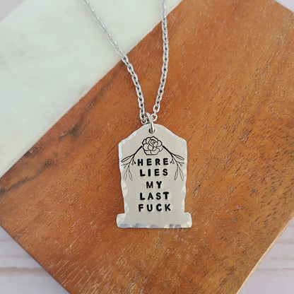 Multiple Options Gravestone Shaped Spooky Halloween Necklaces