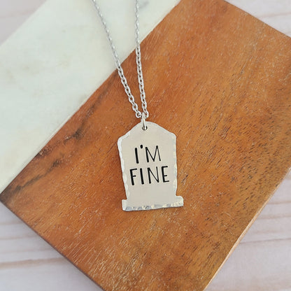 Multiple Options Gravestone Shaped Spooky Halloween Necklaces