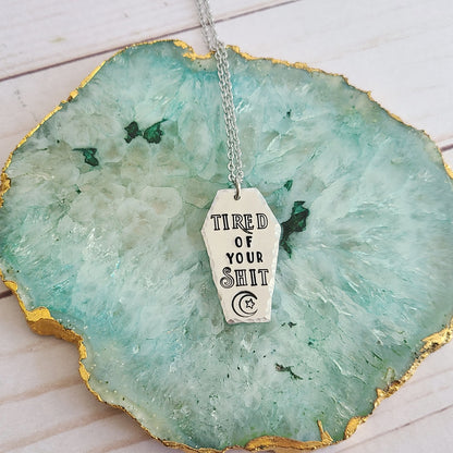 Multiple Options Coffin Shaped Spooky Halloween Necklaces