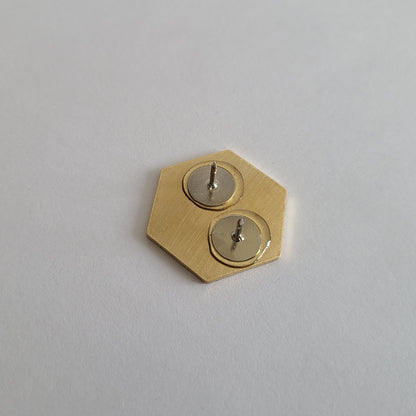 You Matter You're Needed & You're Hot As Fuck, Self Love Affirmations Pin, Trendy Fashion Accessory, Gold Brass Collar Pin, Know Your Worth