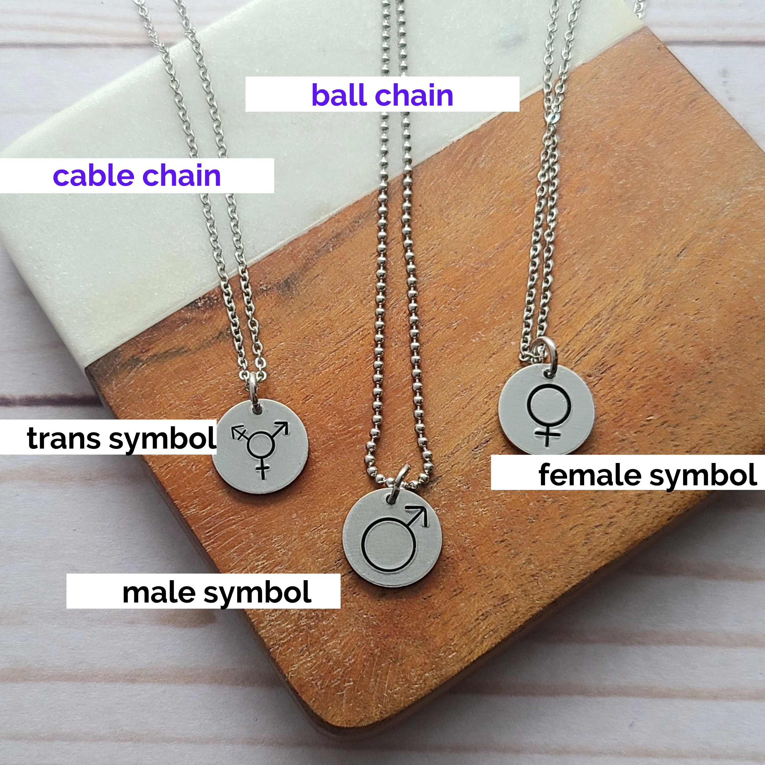 Men Gender Symbol Charm Necklace | SHEIN IN