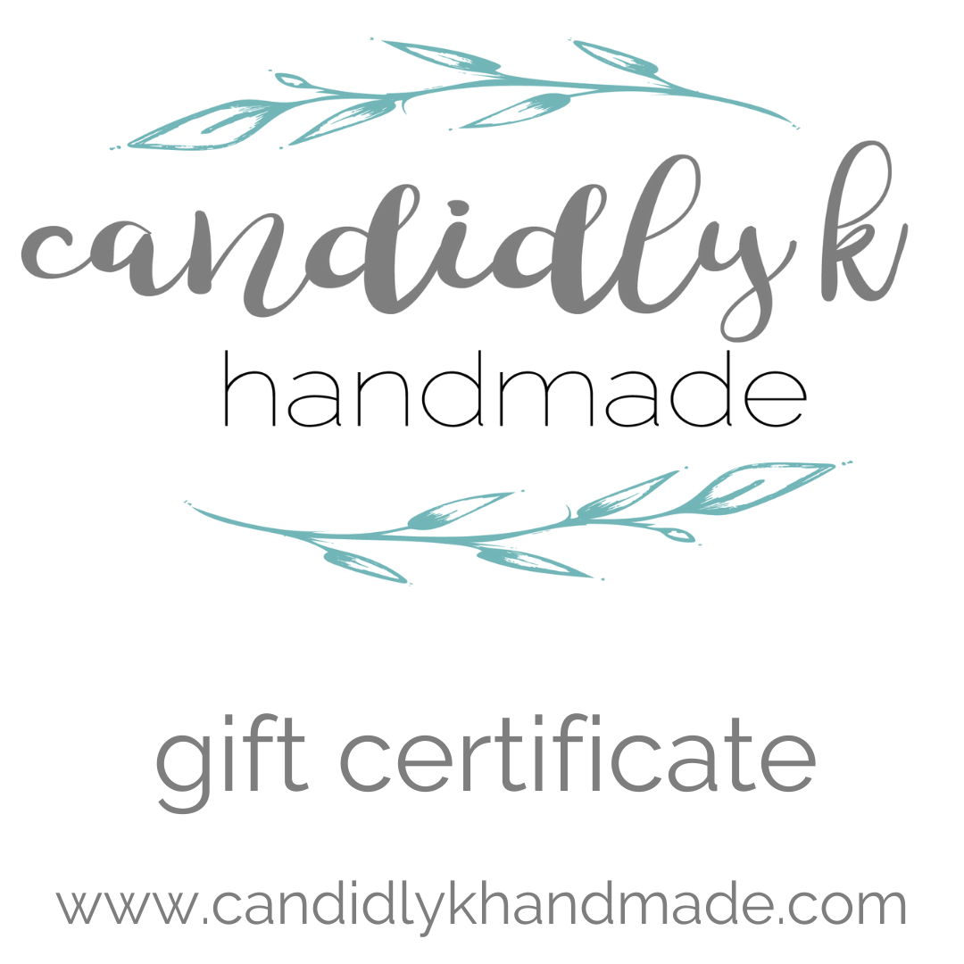 Candidly K Handmade Gift Card