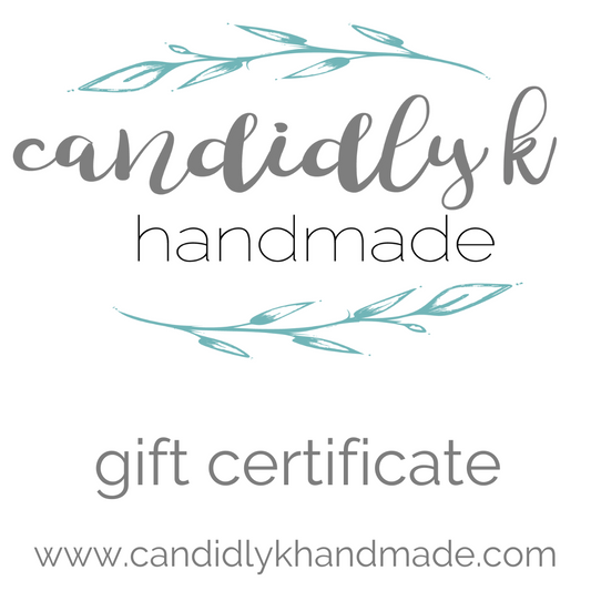 Candidly K Handmade Gift Card