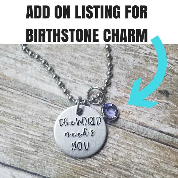 ADD ON Birthstone Charm