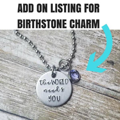 ADD ON Birthstone Charm
